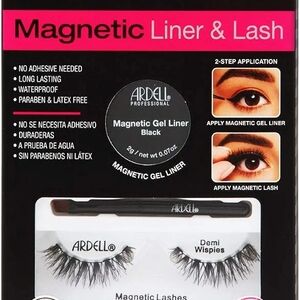 Ardell Magnetic Lash & Liner Demi Wispies, 1 Count, Women Beautiful Eyelashes.